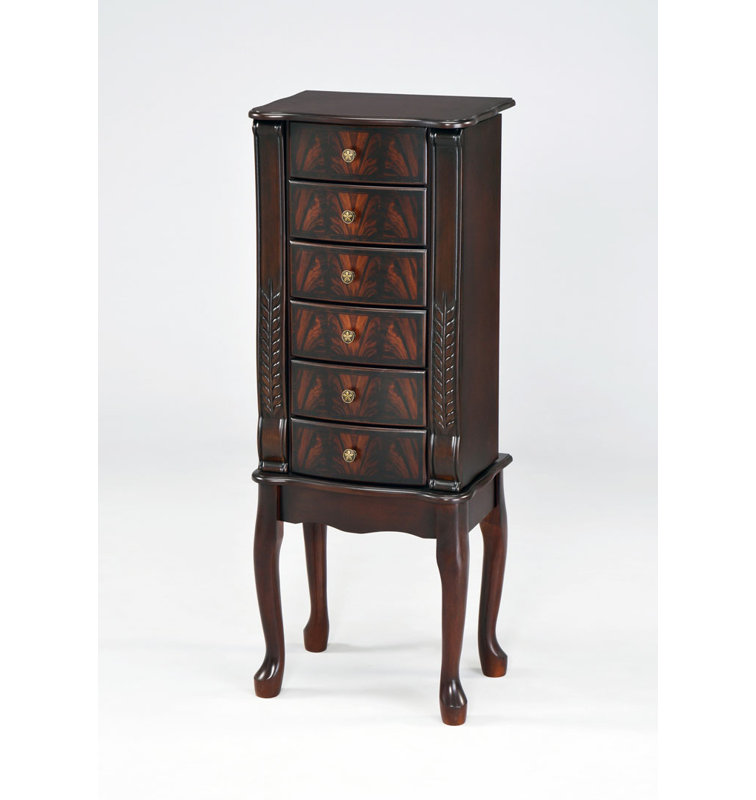 Wildon Home® Solid Wood Jewelry Armoire with Mirror & Reviews Wayfair